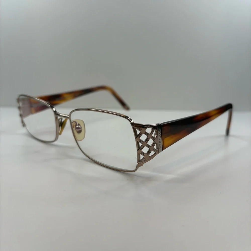 VERSACE EYEGLASSES MOD 1160 1052‎ 53•16•130 VERSACE GLASSES RECTANGULAR